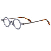 Leif Retro Small Round Acetate Glasses Frame Round Frames Southood Gray